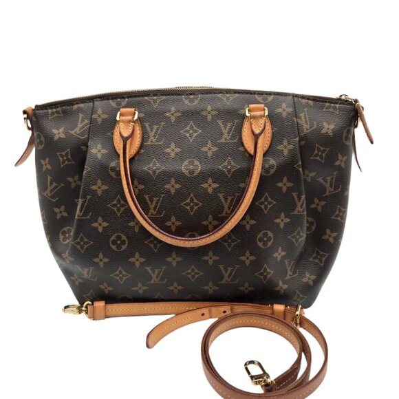 COA INCLUDED - (MM) Louis Vuitton Turen Women's Handbag Monogram Brown 2-Way - Picture 9 of 16